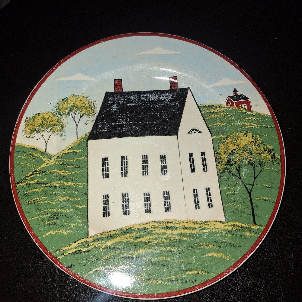 2warren Kimble 8 Inch Plate Dish Sakura 1998 Brandon House Country Life Décor VT